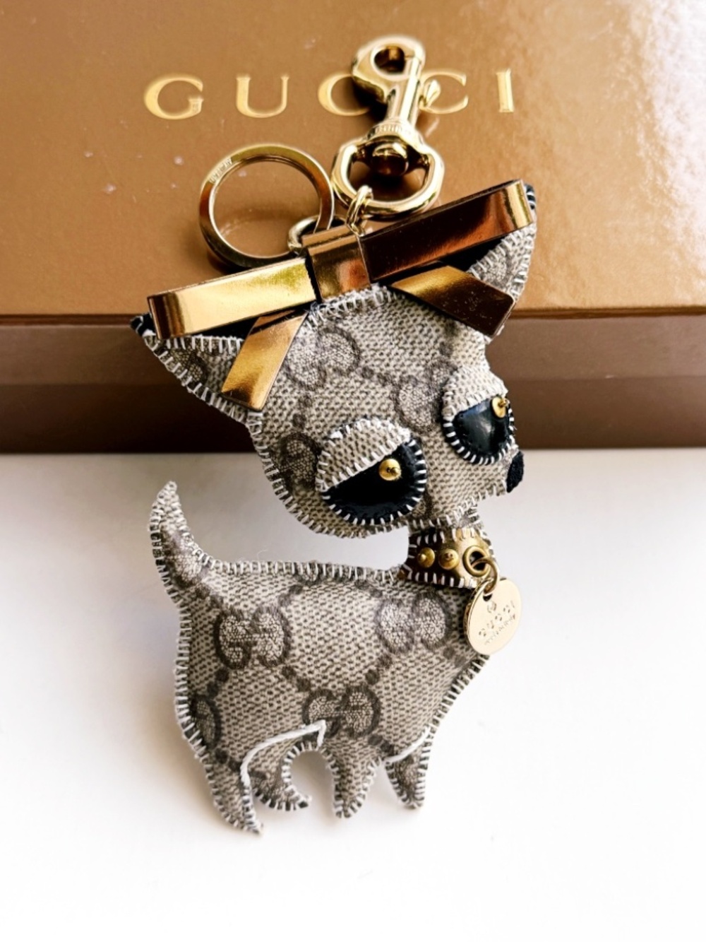 Gucci GG Puppy Bag charm Extra Large with gift Box Limited Edition!